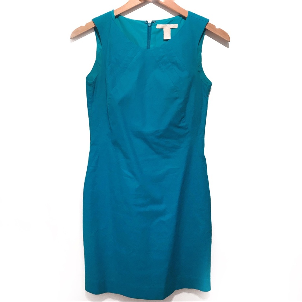 Turquoise BR Pleats Dress Petite 0